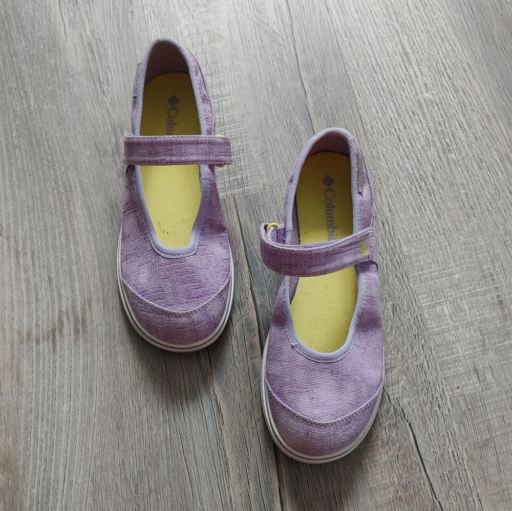 Columbia Kids Shoes in Purple and Yellow
